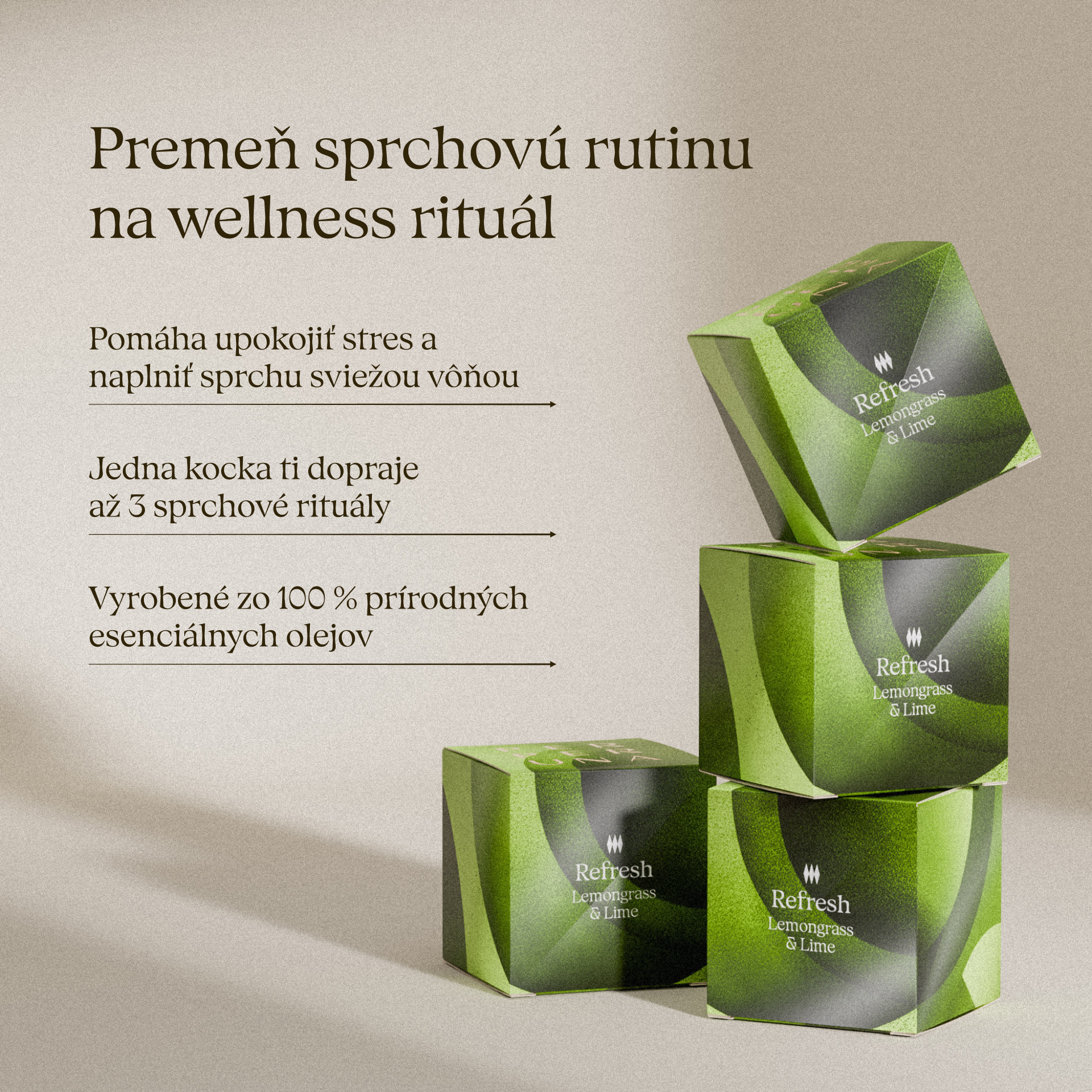 Refresh - Aromatična kocka za tuširanje