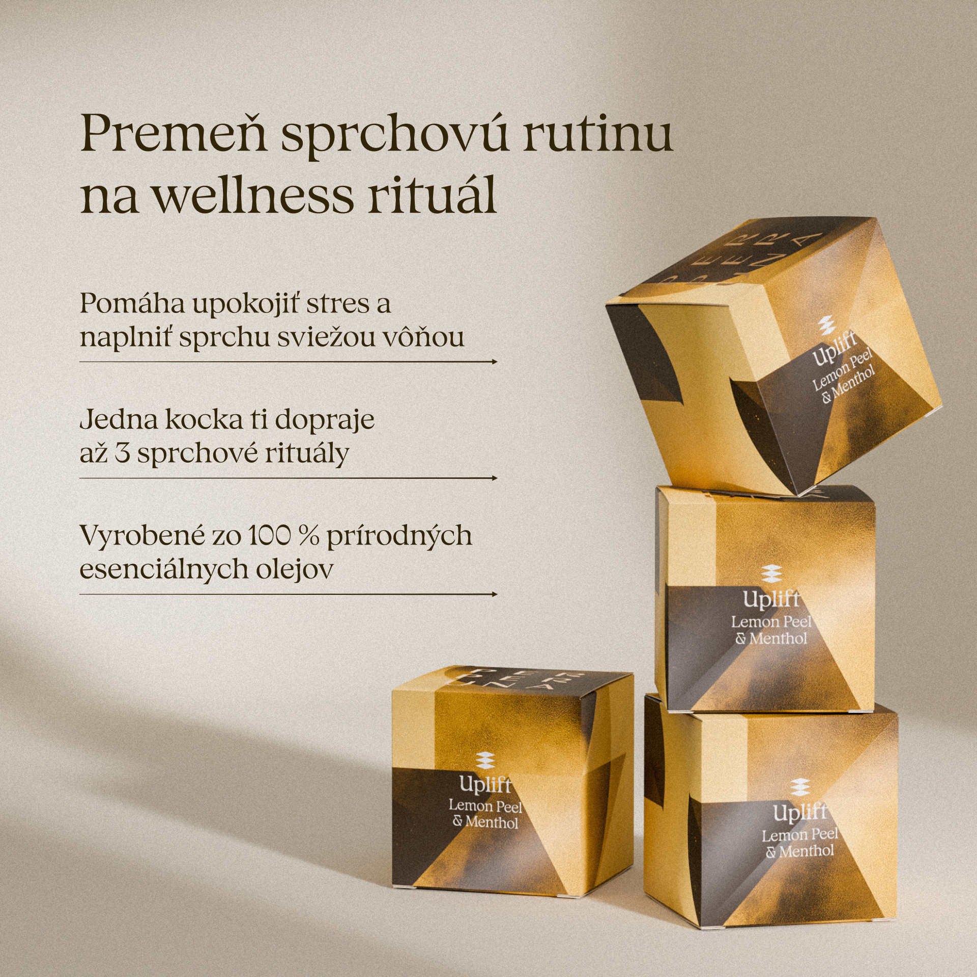 Uplift - Aromatična kocka za tuširanje