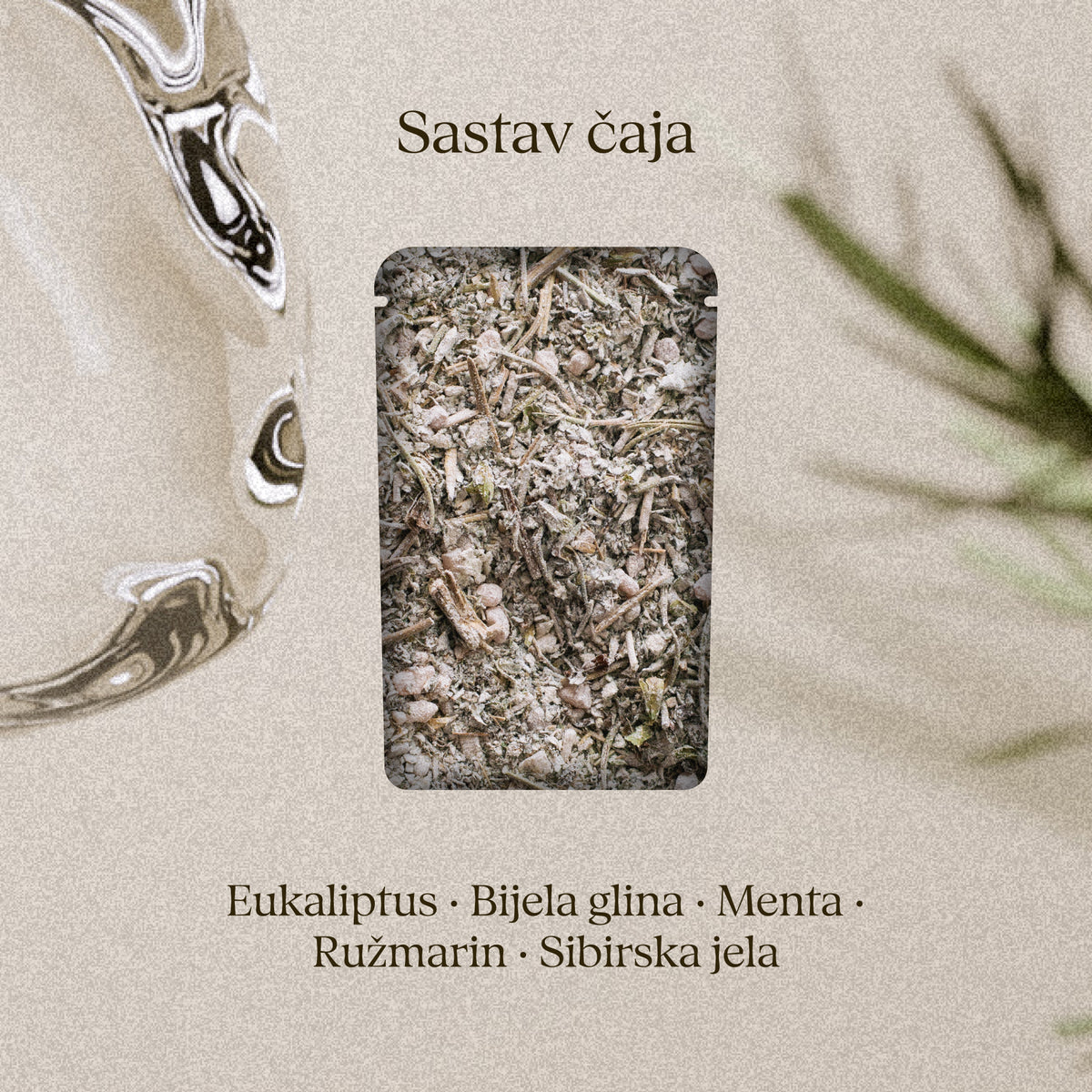 Nordic Forest 50 g – čaj za kupku: sastav čaja