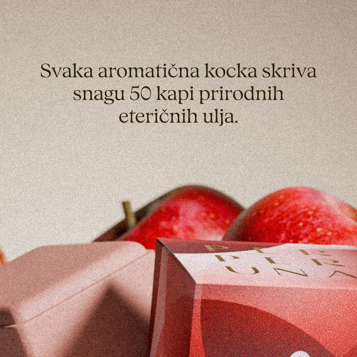 Svaka aromatična kocka skriva snagu 50 kapi prirodnih eteričnih ulja. – Glow